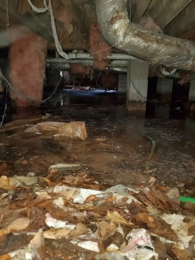 Crawl space flood assessment for Commercial Water Damage Restoration in Royal Kunia